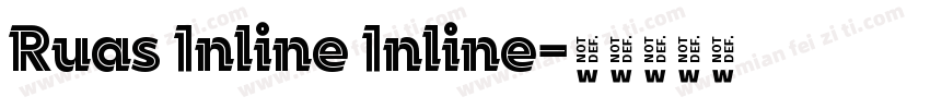 Ruas Inline Inline字体转换